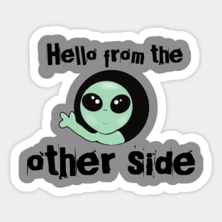 Alien cute designs Sticker